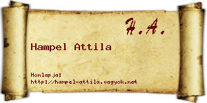 Hampel Attila névjegykártya
